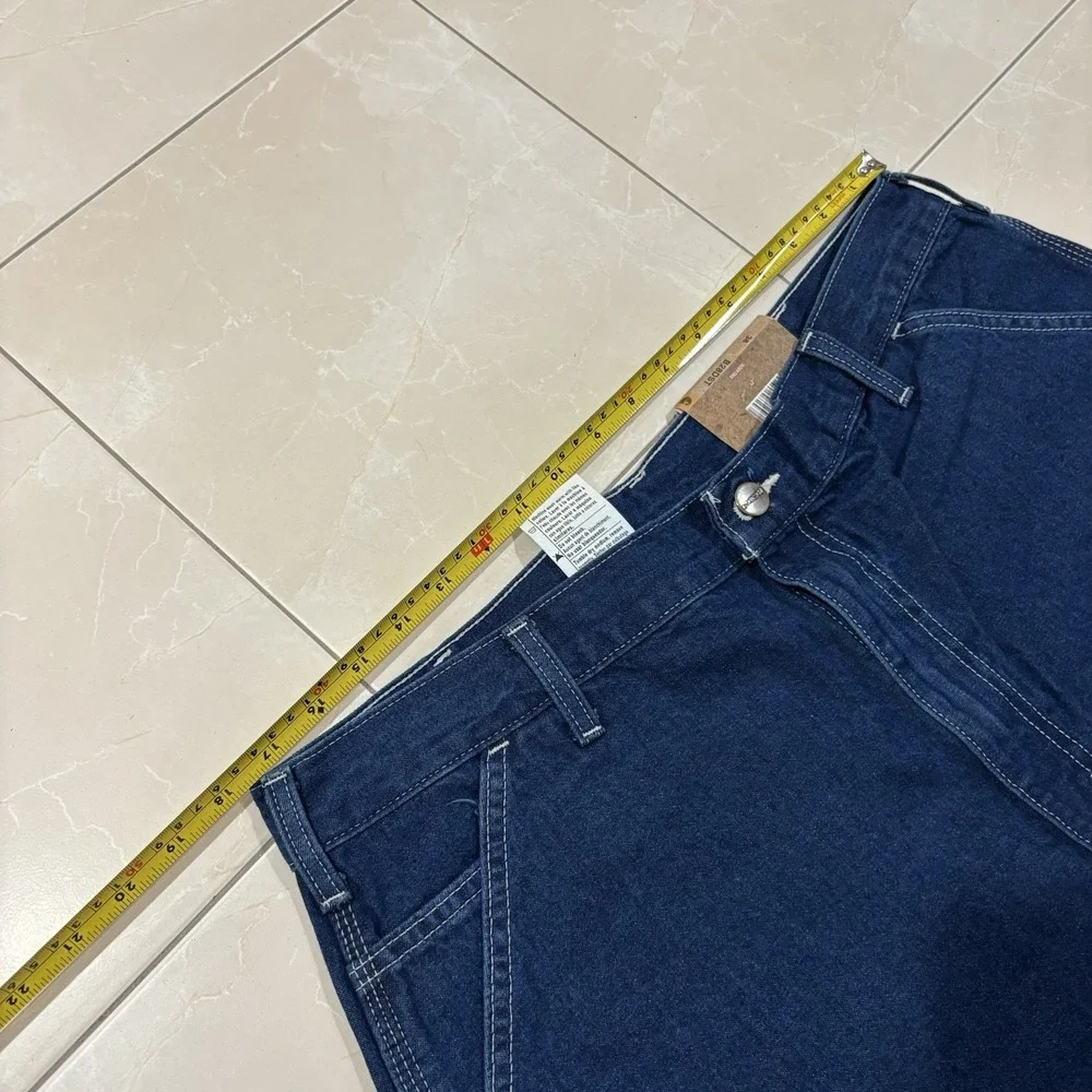 Vintage Carhartt B28 Jean Shorts Men's 38 NEW Blue Carpenter Jorts Y2K Skater